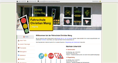 Desktop Screenshot of fahrschulechristianmang.de
